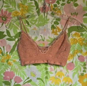 Urban Outfitters Peach Lace Bralette